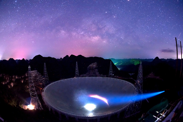 The 500-meter Aperture Spherical Telescope. (Photo provided to China Daily)