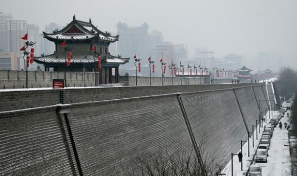 City Wall in Xi'an city, Shaanxi Province (Photo via official website of Xi'an City Wall)