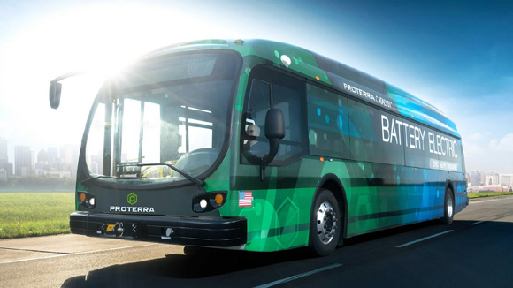 Proterra, a California-based company, has developed an electric bus that can travel 1,101.2 miles without charging. (Photo provided to CGTN)
