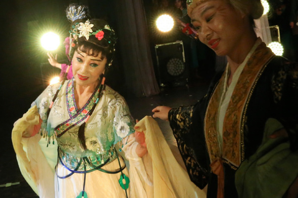 Dancer-choreographer Chen Ailian has been active on stage since the 1950s. Her latest performance is the dance drama Dream of the Red Chamber. (Photo by Jiang Dong/China Daily)
