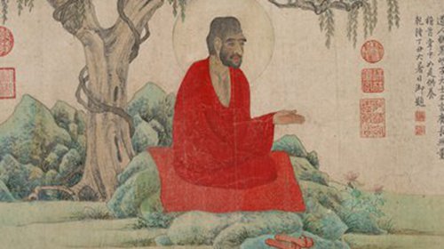 Arhat in Red by Zhao Mengfu (Photo/Courtesy of the Palace Museum)