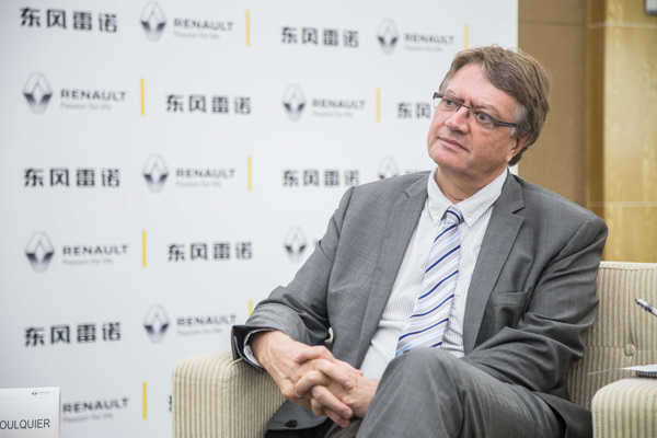 Jacques Foulquier, R&D vice-president of Dongfeng Renault. (Photo provided to chinadaily.com.cn)