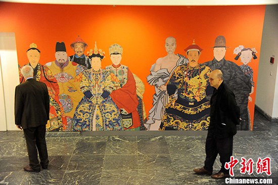 The day of the opening ceremony of Faces of China, Portrait Painting of the Ming and Qing Dynasties (1368-1912) in Berlin on Wedensday. [Photo: China News]