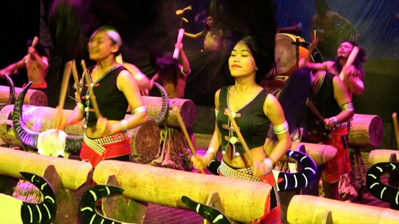 A Wa performance.  (Photo/CGTN)