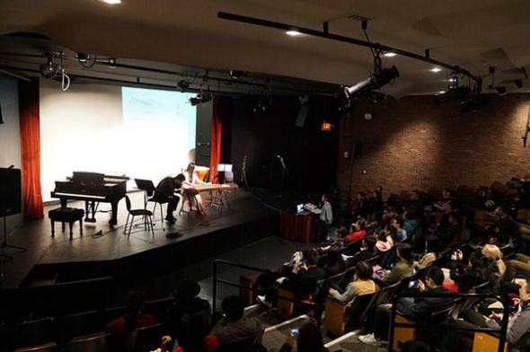A culture talk, Gu Zheng and Poem, was held at the Massachusetts Institute of Technology, U.S., Oct. 13, 2017. (Photo/Chinaculture.org)