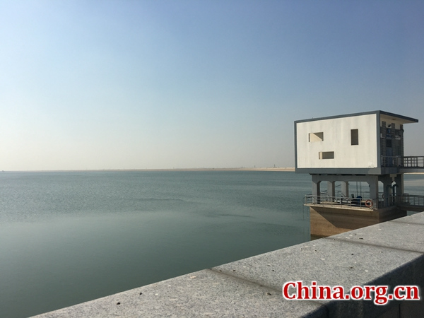 The Datun reservoir, located on the eastern route of the South-to-North Water Diversion Project, is the major water supply for Dezhou City in Shandong Province. (Photo/China.org.cn)