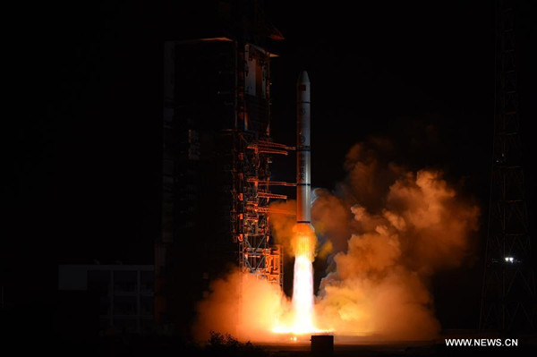 China launches remote sensing satellites at 2:10 am, Beijing Time, on a Long March-2C rocket from Xichang Satellite Launch Center in southwest China's Sichuan Province, on Nov. 25, 2017. The satellites has entered the preset orbit and Saturday's launching mission was proclaimed a success. (Xinhua/Yang Zhongzhou)