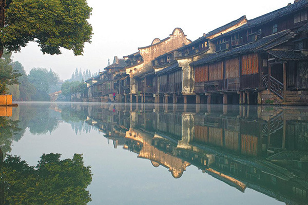 Wuzhen, an ancient river town in Tongxiang city, Zhejiang province, has become the permanent and beautiful home of the World Internet Conference, also known as the Wuzhen Summit, since 2014. Photo by Gao Erqiang / China Daily