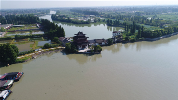 An aerial view of the villages. (Photo provided to China Daily)