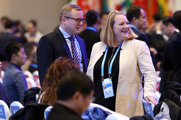 Participants from all over the world attend the 4th World Internet Conference in Wuzhen, Zhejiang province. (Photo by Zou Hong/China Daily)