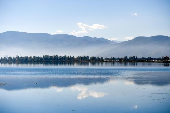 The Cibi Lake in southwest China's Yunnan Province. (Photo/Xinhua)