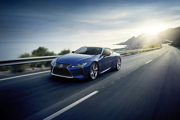 The all-new Lexus LC 500h coupe. [Photo provided to China Daily