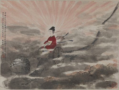 Man in the Cloud by Fu Baoshi （Photo: Courtesy of National Art Museum of China）