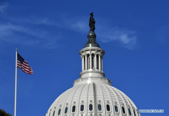 The U.S. Capitol is seen in Washington D.C., the United States, on Dec. 19, 2017. (Xinhua file photo/Yin Bogu)