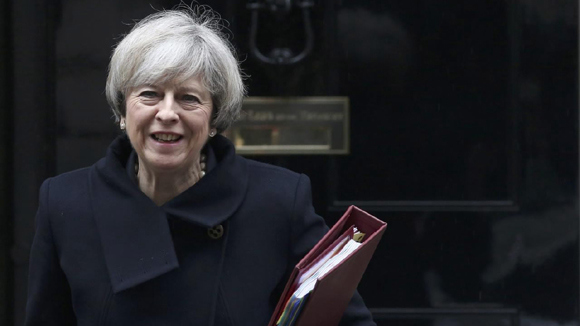 British Prime Minister Theresa May. (Photo/CGTN)
