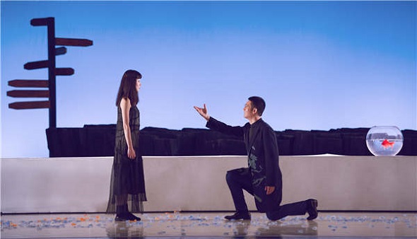 Chinese actress Chen Shu plays the lead role in an adaptation of The Lady from the Sea, which is now on its second round of a national tour in China. (Photo provided to China Daily)