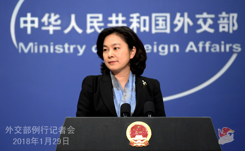 Chinese Foreign Ministry spokesperson Hua Chunying (Photo source: fmprc.gov.cn)