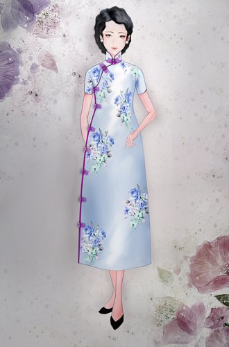 Illustrations from Chi-pao (Photo/Courtesy of Xu Dong) 