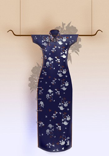 Illustrations from Chi-pao (Photo/Courtesy of Xu Dong)