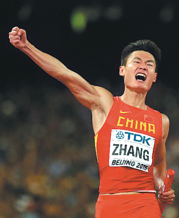 Sprint star Zhang Peimeng has stunned Chinese sport by announcing he will attempt to qualify for the skeleton competition at the 2022 Beijing Winter Olympics. (Photo provided to China Daily)