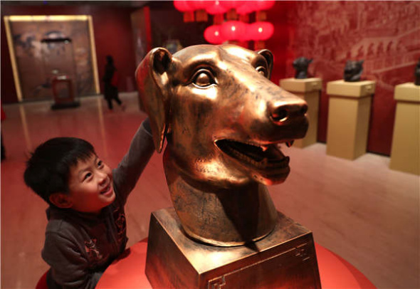 The museum will host another show to welcome the Year of the Dog. (Photo by Zou Hong/China Daily)