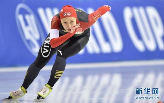 Chinese speed skater Zhang Hong will defend her 1,000m title in Pyeongchang. (Photo/Xinhua)