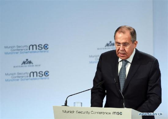 Russian Foreign Minister Sergey Lavrov  (Xinhua photo)