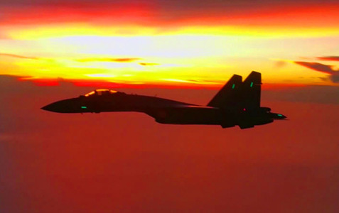 The Chinese air force recently sent its Su-35 fighter jets to take part in a joint combat patrol over the South China Sea. (Photo/Weibo of the Air Force)