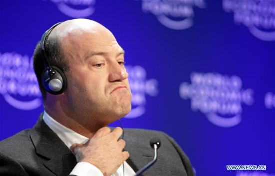 File photo taken on Jan. 29, 2009 shows Gary Cohn at the Annual Meeting 2009 of the World Economic Forum in Davos, Switzerland. White House National Economic Council Director Gary Cohn plans to resign, the White House said on March 6, 2018. (Xinhua/World Economic Forum swiss-image.ch/Sebastian Derungs)