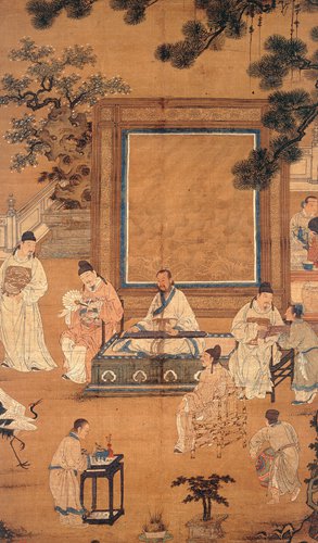 A copy of a traditional Chinese painting of the Ming Dynasty that is displayed in the Musée Cernuschi in Paris (Photo/Courtesy of Musée Cernuschi)
