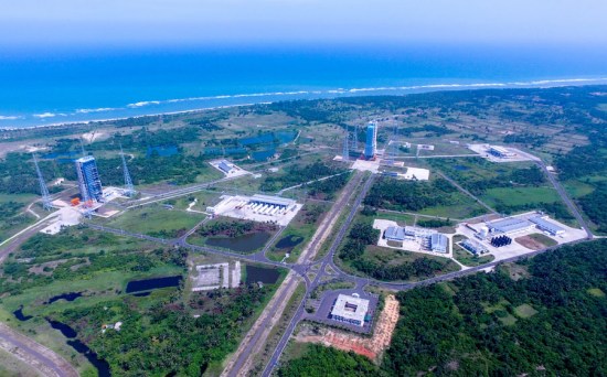 Wenchang satellite launch center, near the shoreline in Hainan Province. (Photo/Xinhua)