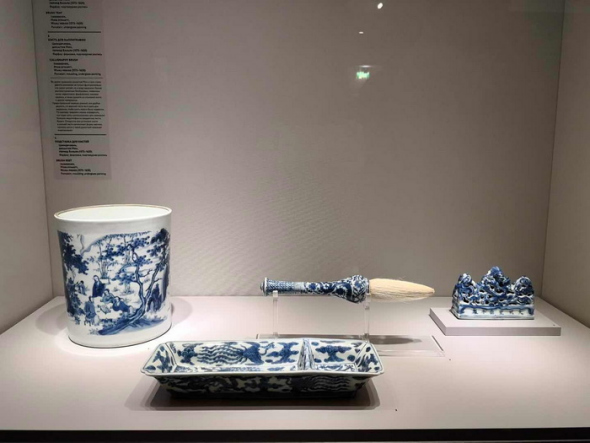 Cultural relics from to the Ming Dynasty are on display at the Moscow Kremlin Museums in Moscow, April 16, 2018.  (Photo/Chinaculture.org)