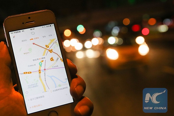 Didi Chuxing, China's leading ride-hailing online platform, announced Friday that it will suspend its hitch service nationwide for a week for rectification, after a driver was suspected of killing a flight attendant who used the Didi app Saturday night in Zhengzhou, Henan province. (Photo/Xinhua)