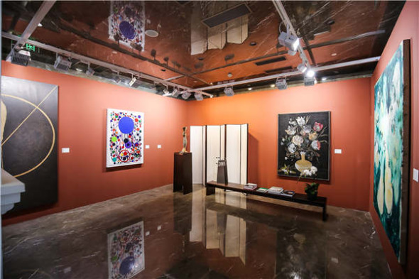 Hauser & Wirth's booth at Jingart. (Photo provided to China Daily)
