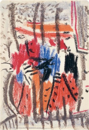 Chinese painter Wu Dayu's Untitled IIis shown at Hauser & Wirth's booth. (Photo provided to China Daily)