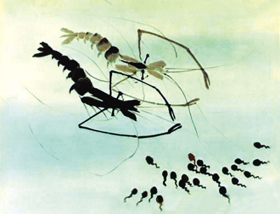Chinese ink-wash animation Tadpoles Searching for Mother