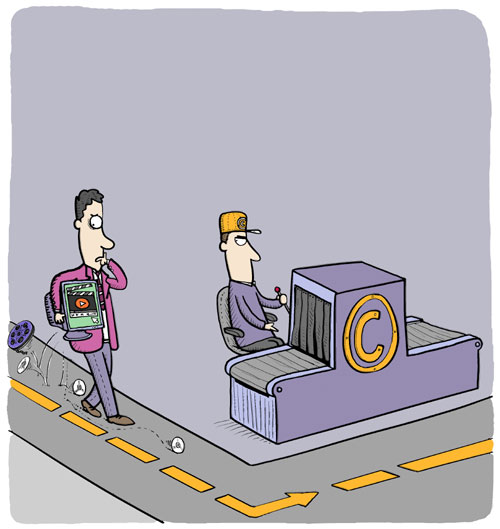 Improving the productivity of the culture industry requires better security and protection of copyrights and original producers' interests. However, in the latest development, copyright has become a weapon for online video websites battling rivals for market share. [Photo/China Daily]