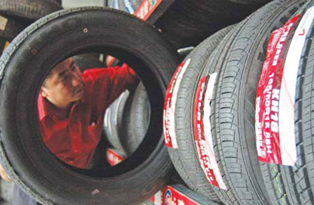 Kumho Tires are factory fitted on many models. [Photo/China Daily] 
