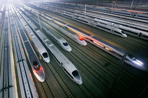 Construction of China's high-speed railways, halted due to funding shortages, will resume this year, the government says. Chen Zhuo / for China Daily