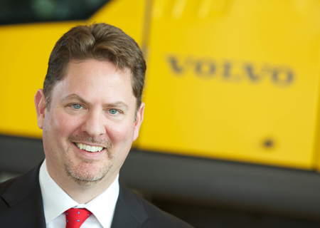 Patrick Olney, President and Chief Executive Officer of Volvo Construction Equipment, a subsidiary of volvo Group.