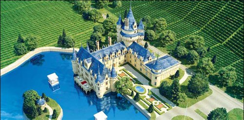 The Tinlot Wine Chateau plans to produce 250,000 bottles annually for up-market consumers. [Photo/China Daily] 
