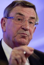 The chairman of the Australian division of the Chinese telecom equipment firm, Huawei addresses the National Press Club, Canberra, October 24, 2012. [Photo/Agencies]