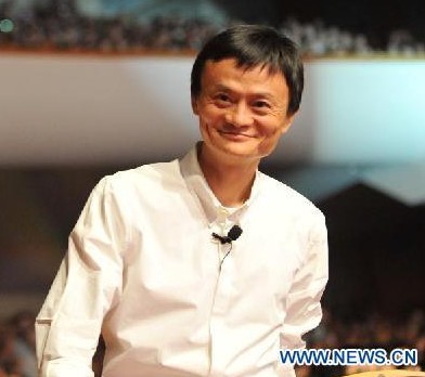 Photo taken on Sept. 10, 2012 shows Jack Ma, CEO and chairman of the board of directors of the world's largest e-commerce group Alibaba, delivers a speech at the closing ceremony of the 9th Netrepreneur Summit in Hangzhou, capital of east China's Zhejiang Province. Ma announed on Tuesday in an e-mail to Alibaba employees that he would step down step from this CEO post on May 10 but will continue to serve as chairman. (Xinhua/Huang Zongzhi)