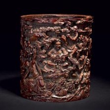 A bamboo-carved art work to be auctioned by Shanghai Auction Co Ltd on May 31 2013 in Shanghai. [Provided to chinadaily.com.cn]