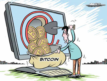 Critics say the mining process is virtual labor and is not productive for the real world in any way, but bitcoiners see it as equivalent to the real labor of constructing the infrastructure for a currency system in the real world. [Provided to China Daily]