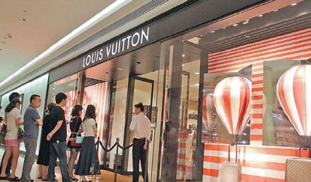 China's rising number of middle class people makes the country a coveted market for global luxury brands. Sun Xinming/for China Daily