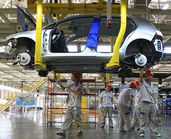 FAW-Volkswagen's new plant started operations last month and will produce 300,000 cars annually in the first phase.  