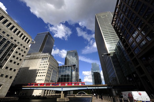 A corner of the City of London. [Photo/Xinhua]