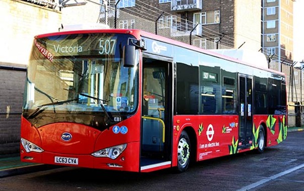 The BYD electric buses became the first emission-free public transport in London.  