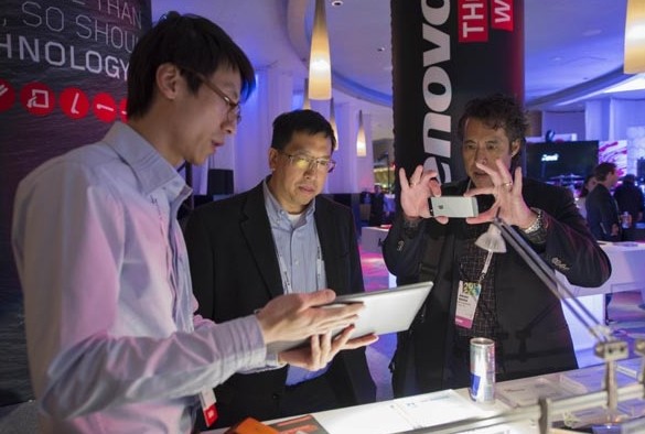 An MIIX2 tablet made by China's Lenovo Group is shown at the Las Vegas International Consumer Electronic Show. China is revising its laws on foreign investment to build a more transparent environment. Yang Lei / Xinhua